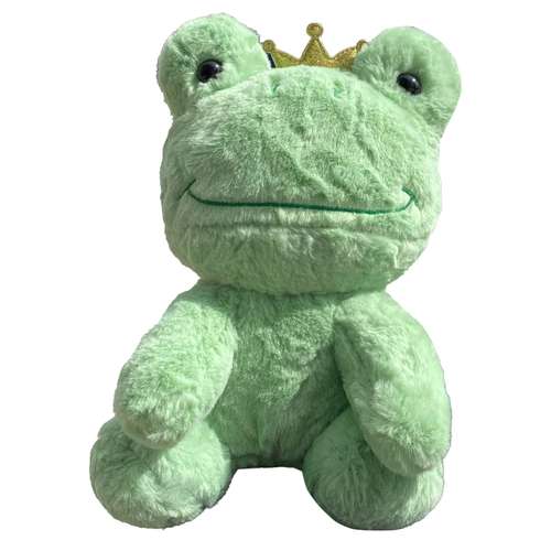 عروسک مدل قورباغه تاجدار کد 16264 ارتفاع 25 سانتی متر
