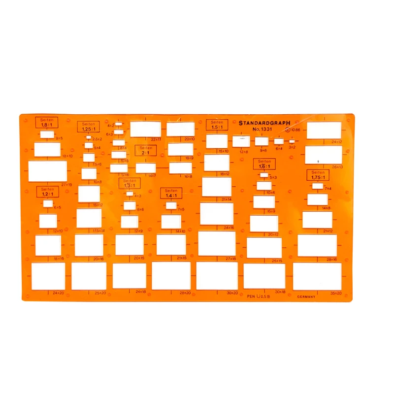 شابلون استاندارد گراف مدل مستطیل کد 1331