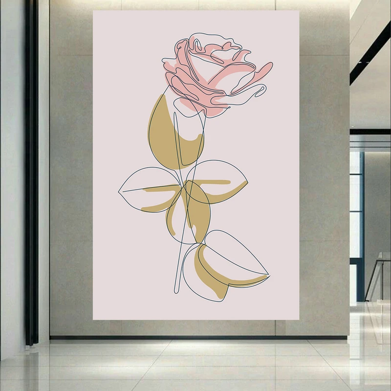 پوستر مدل بک لایت طرح گل مینیمال کد AR31799