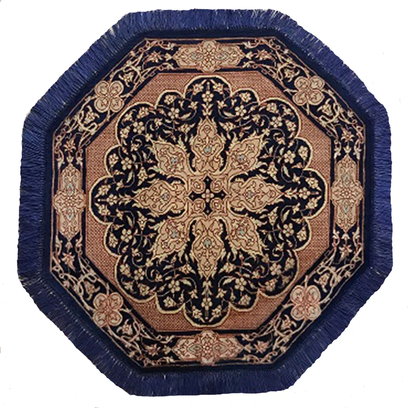 رومیزی فرش دستبافت مدل ترنجی کد YM.265