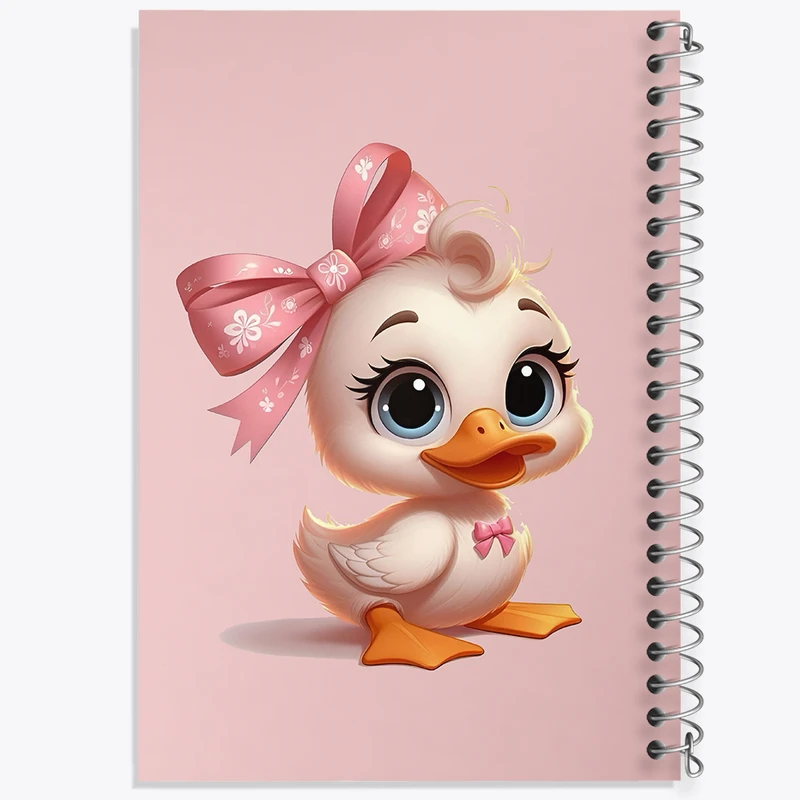 دفتر مشق 100 برگ خندالو طرح اردک بامزه کد N4882