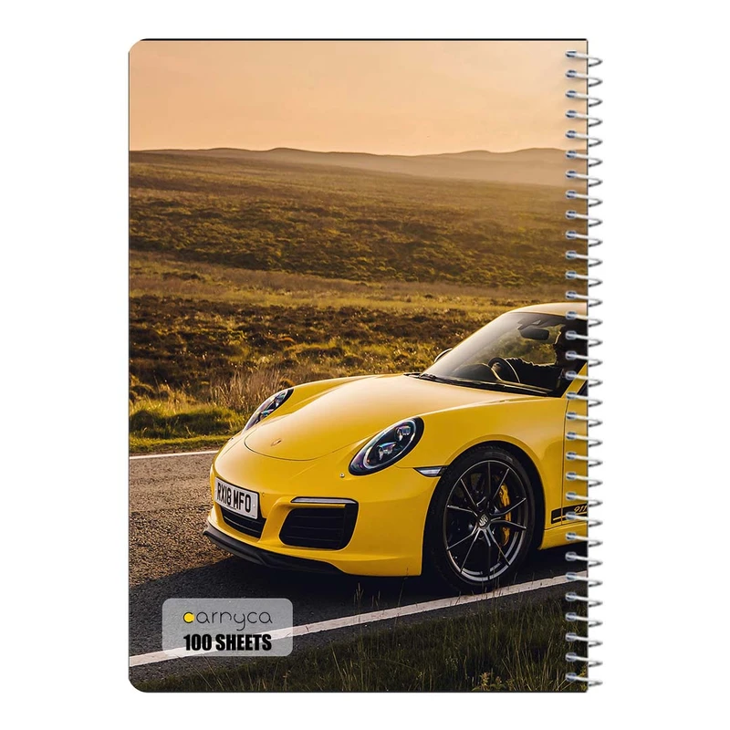 دفتر مشق 100 برگ سیمی کارنیکا طرح پورشه Porsche کد 92272