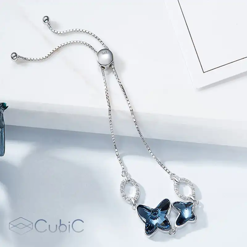 دستبند نقره زنانه کوبیک کد QB-2305