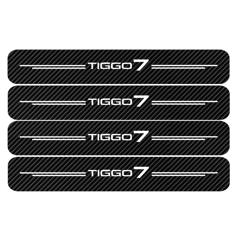 برچسب بدنه خودرو مهدیار طرح پارکابی کربن کد SP167 مناسب برای تیگو8 پرو بسته 4 عددی