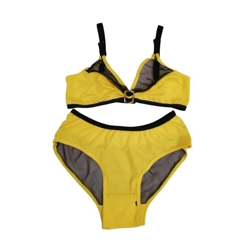 ست شورت و سوتین زنانه مدل راحتی توری 