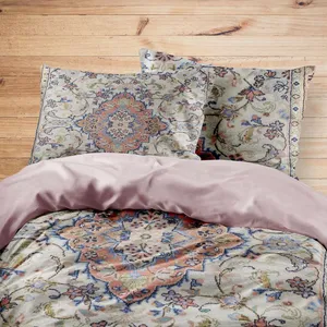 سرویس روتختی مدوپد طرح فرش ساروق مدل C-Sarough02 یک نفره 4 تکه