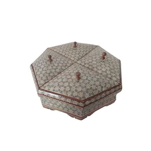 شکلات خوری خاتم کاری مدل هشت گوش کد 246