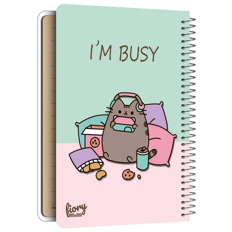 دفتر برنامه ریزی 75 برگ مستر راد طرح کرافت مدل گربه کیوت فانتزی کد fiory 1930