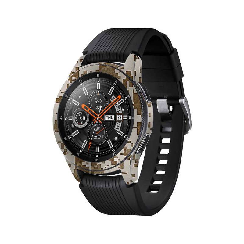 برچسب ماهوت طرح Army-Desert-Pixel مناسب برای ساعت هوشمند سامسونگ Galaxy Watch 46mm