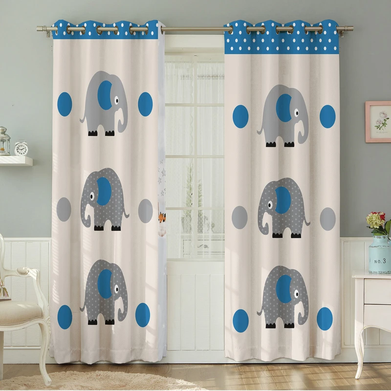 پرده نیروانا طرح  کودک مدل هازان کد 8270 سایز 140×280 سانتی متر