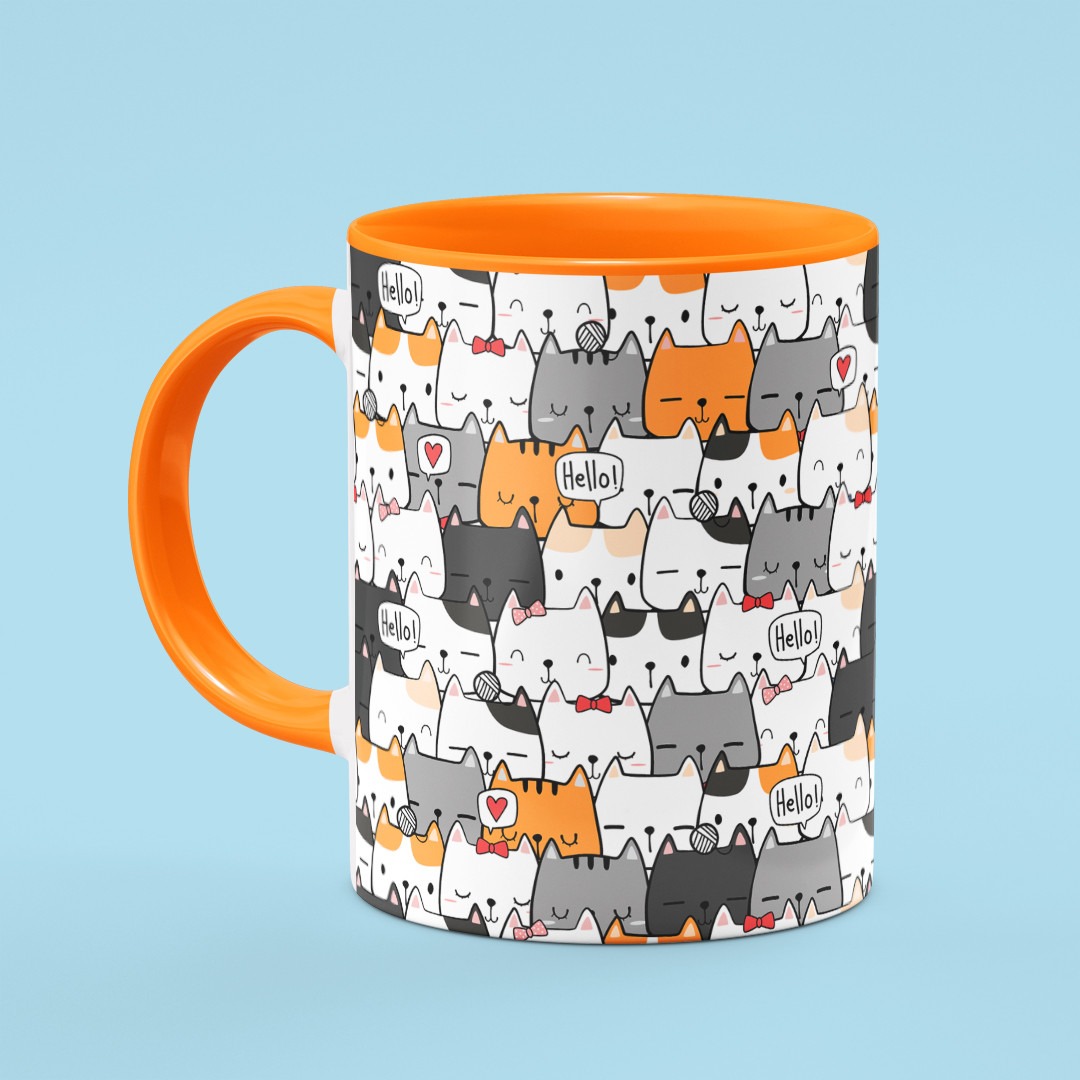 ماگ بیگ ماگ مدل گربه های دوست داشتنی کد 1095