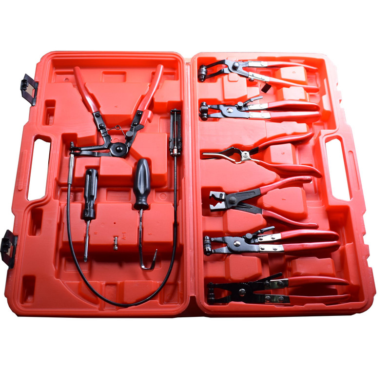 مجموعه 9 عددی انبر بست شلنگ ال کا تولز مدل A4013 مجموعه 9 عددی انبر بست شلنگ ال کا تولز مدل A4013