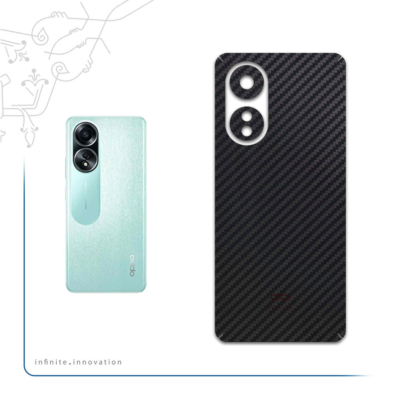 برچسب پوششی ماهوت مدل Carbon-Fiber مناسب برای گوشی موبایل اپو A58 4G