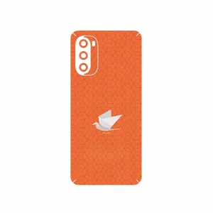 MAHOOT Minimalist origami bird Cover Sticker for Motorola Moto G52