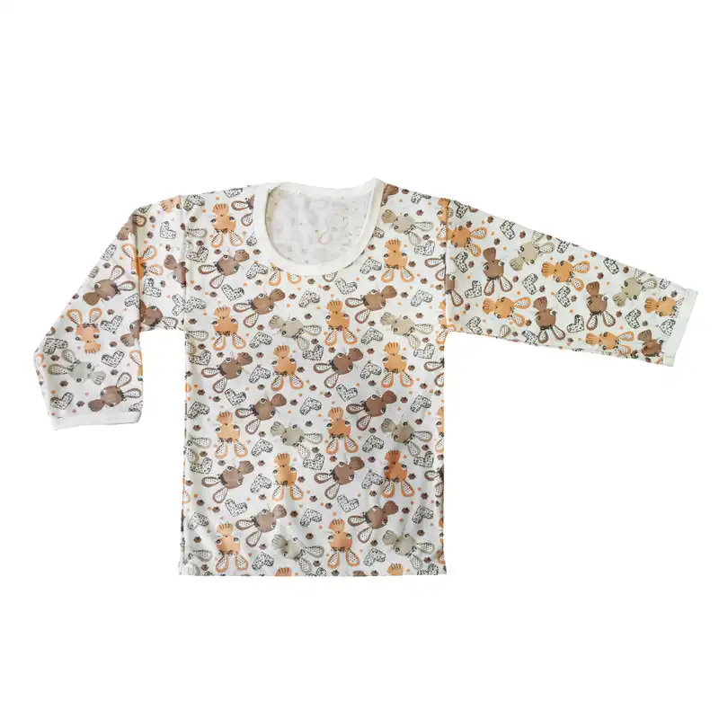 ست تی شرت آستین بلند و شلوار نوزادی مدل Bunny