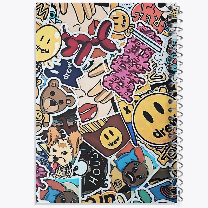 دفتر مشق 100 برگ خندالو طرح پترن فانتزی کد N2685