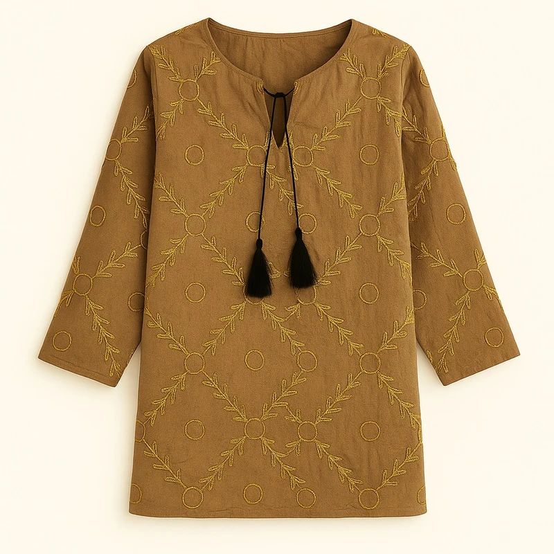 تونیک آستین سه ربع زنانه مدل 03152