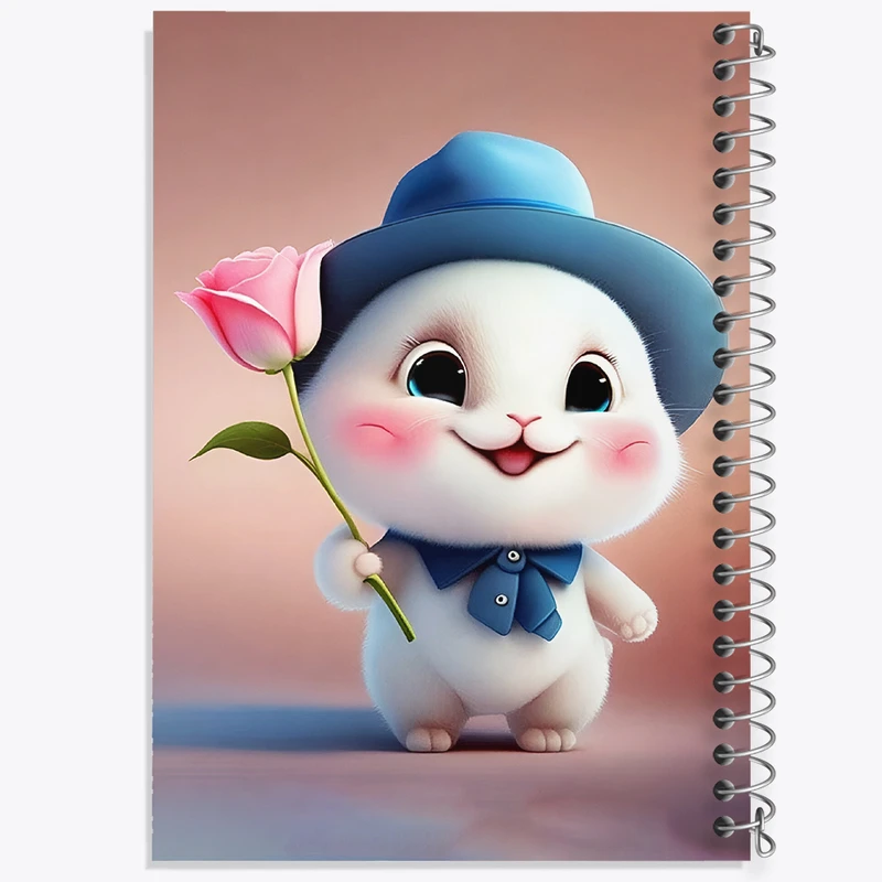 دفتر نقاشی 50 برگ خندالو طرح خرگوش بامزه کد F5739