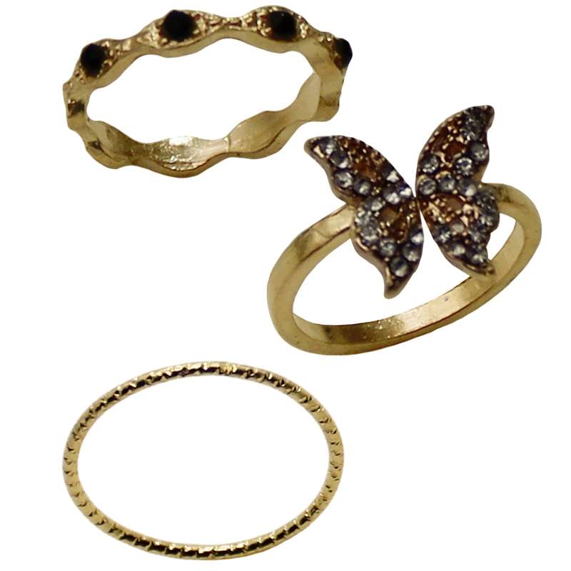 بند انگشتی زنانه کد RKH_1306 مجموعه 3 عددی