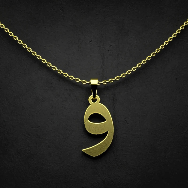 گردنبند طلا 18 عیار زنانه مدوپد مدل حرف و کد I3-1-1394