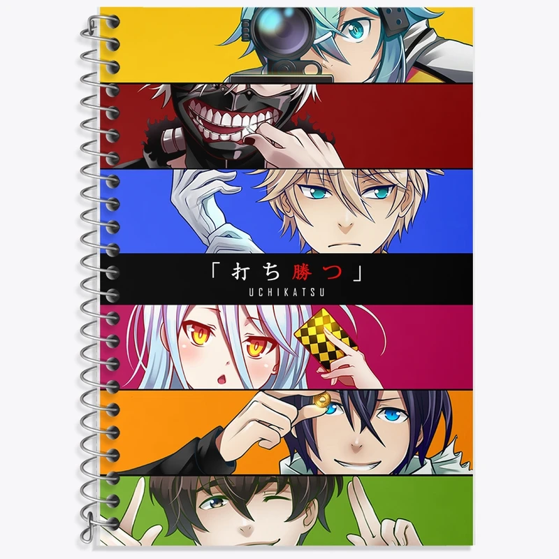 دفتر زبان 50 برگ خندالو مدل سه خط طرح انیمه کد F1670