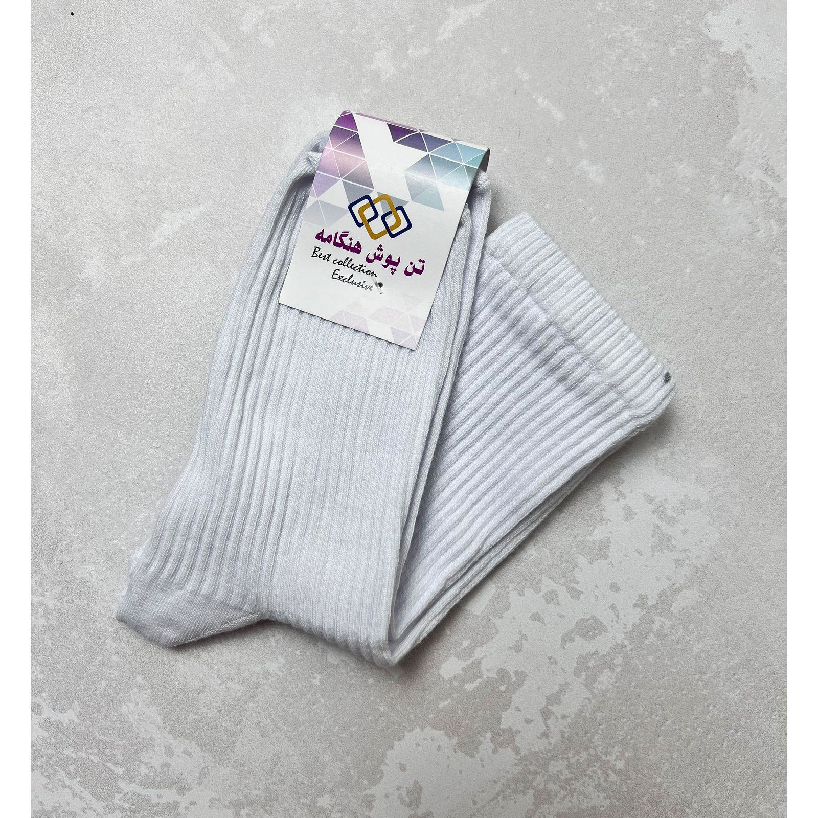 جوراب پسرانه تن پوش هنگامه مدل کبریتی بسته 4 عددی - - 3