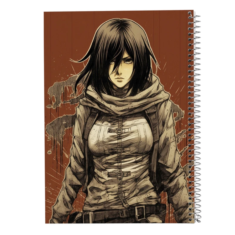 دفتر ژورنال نویسی 50 برگ مدوپد مدل نقطه ای طرح Attack on Titan کد DF10379