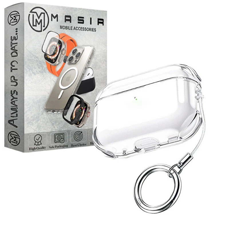عکس شماره 5 : کاور مسیر مدل clear air bag مناسب برای کیس اپل airpods pro 3 به همراه آویز