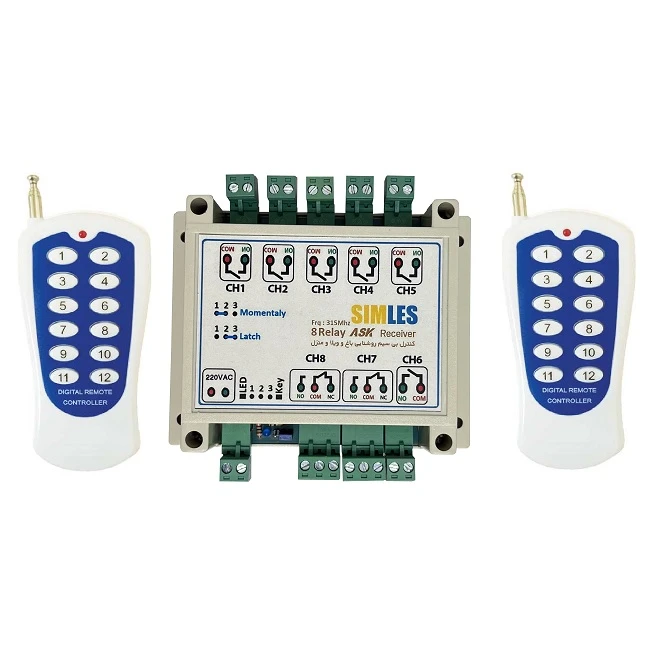 ریموت کنترل ریموتی 8 کانال سیملس مدل PN1494