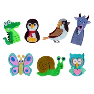 عروسک انگشتی رهام پاپالو مدل حیوانات بسته بندی 7 عددی