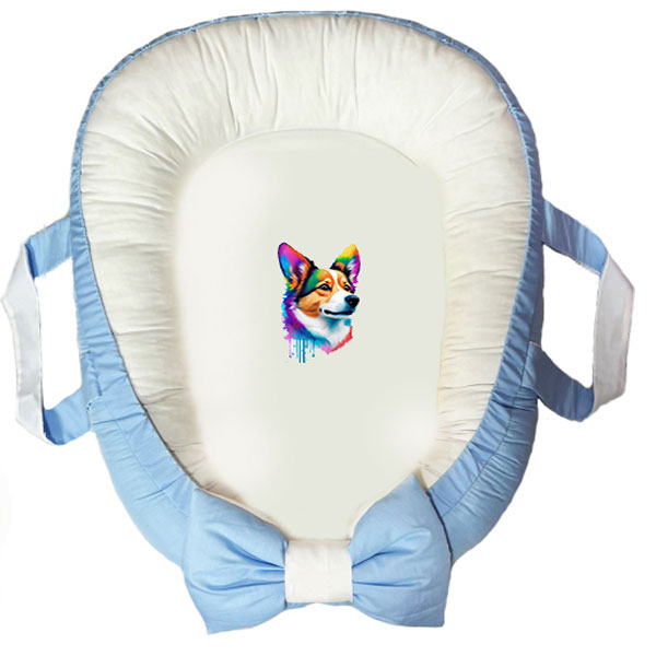 سرویس خواب سه تکه نوزاد ناریکو مدل گارد محافظ دار طرح سگ کد 0350