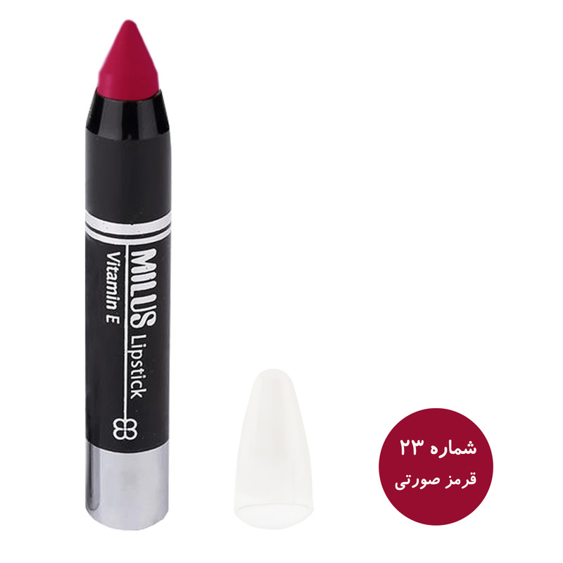 رژ لب مدادی میلوس مدل MIS2 مجموعه 6 عددی