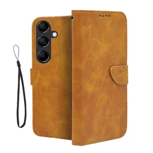 کیف کلاسوری مدل بنددار مناسب برای گوشی موبایل سامسونگ Galaxy F13 به همراه بندآویز