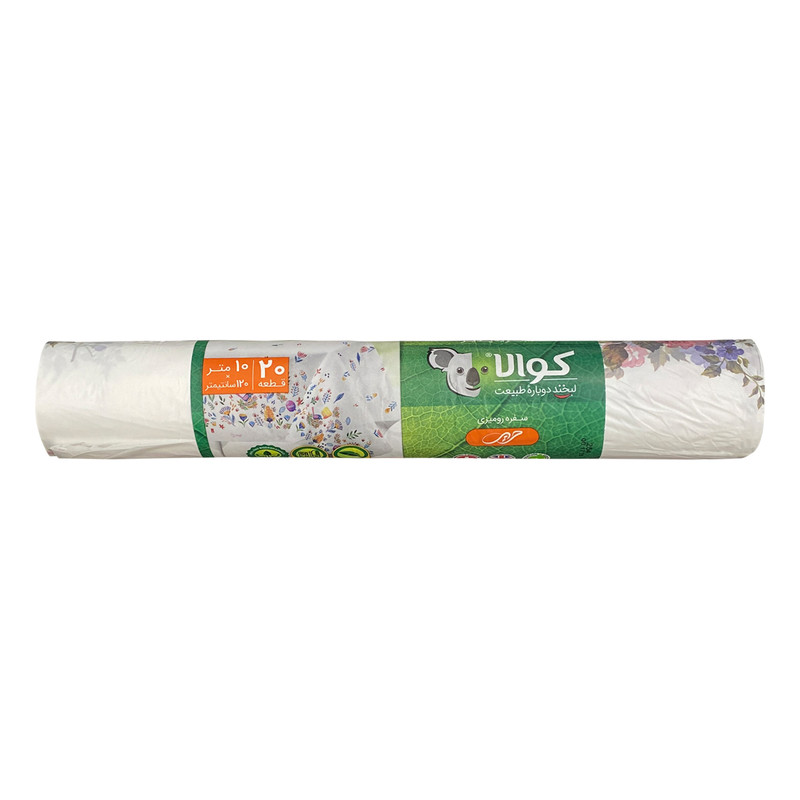 سفره یکبار مصرف کوالا مدل silk طرح گل سرخ رول 10 متری سفره یکبار مصرف کوالا مدل silk طرح گل سرخ رول 10 متری