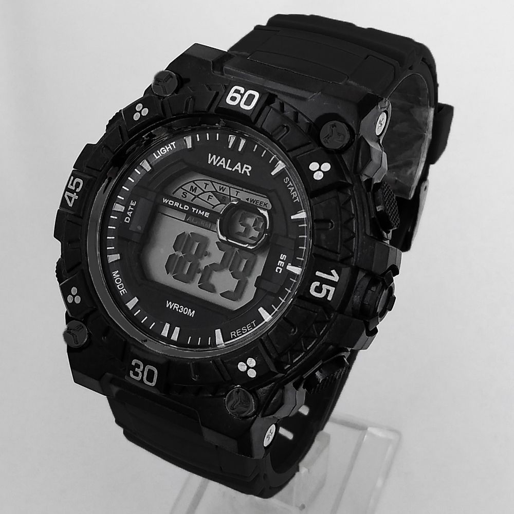 ساعت مچی دیجیتال پسرانه والار مدل اسپرت ضدآب چراغدار کد 102 - - 2