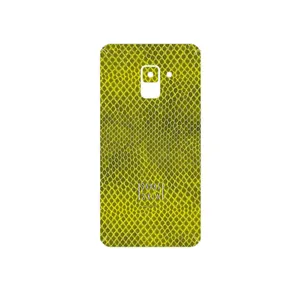 MAHOOT Yellow Snake Skin Cover Sticker for Samsung Galaxy A8 2018