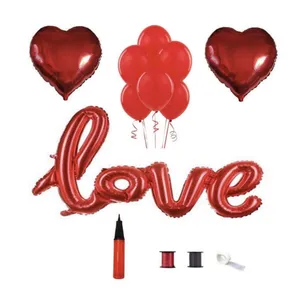 مجموعه 13 عددی بادکنک آرایی مدل Love کد 556644