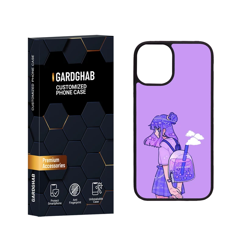 کاور گارد قاب مدل دور ژله ای دخترانه مناسب برای گوشی موبایل اپل iPhone 12 Mini