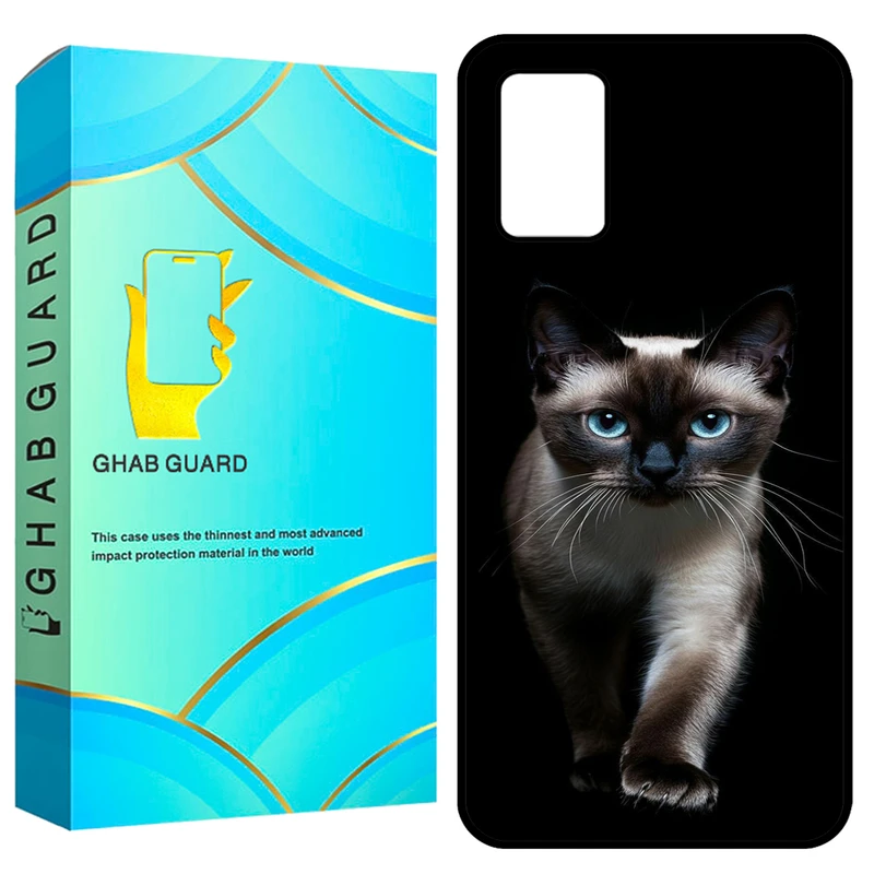 کاور قاب گارد طرح گربه مدل GCHPA03S مناسب برای گوشی موبایل سامسونگ Galaxy A02s / M02s / A03s  