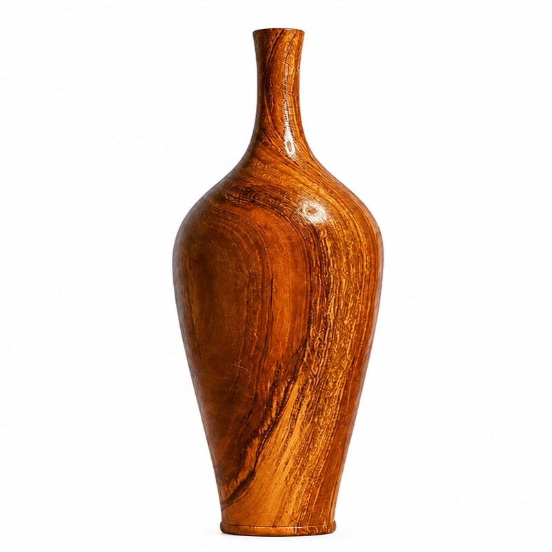 گلدان چوبی مدل گردو کد 45cm