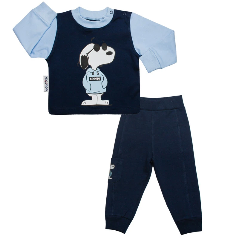 ست سویشرت و شلوار نوزادی آدمک کد 110049