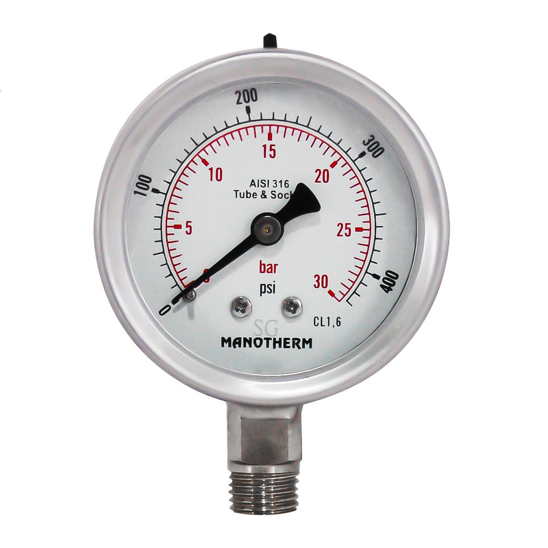 گیج فشار مانوترم مدل 30bar.6cm