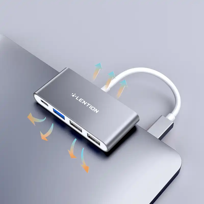 هاب 4 پورت USB-C لنشن مدل c13