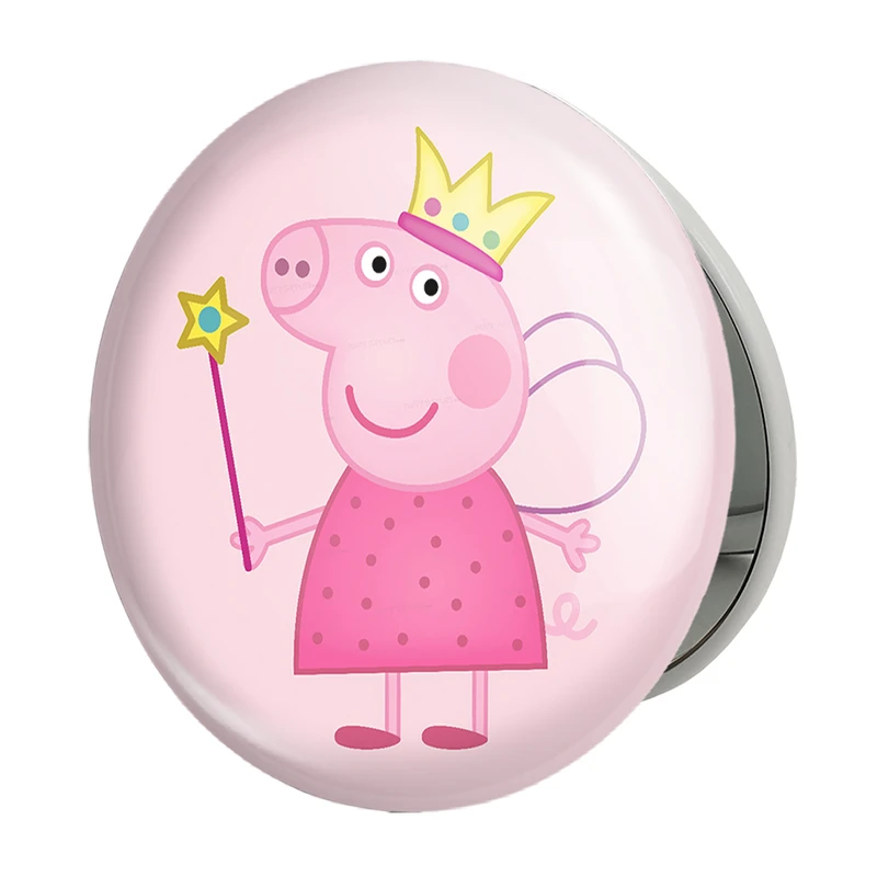 آینه جیبی خندالو طرح پپا انیمه پپاپیک Peppa pig مدل تاشو کد 22065 