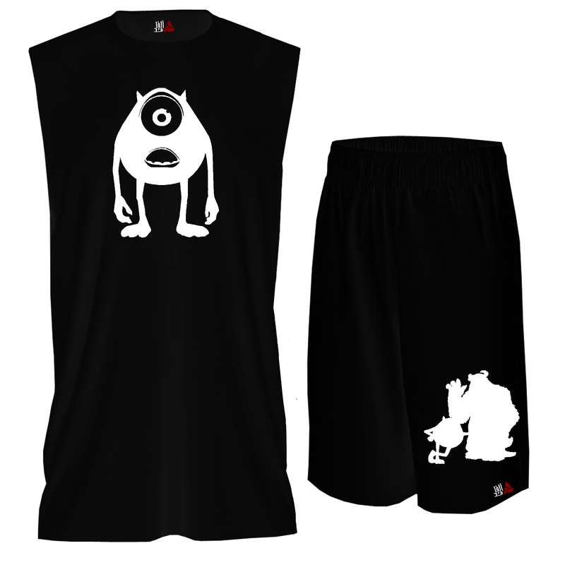 ست تاپ و شلوارک مردانه مدل کارخانه هیولاها کد BTPM103