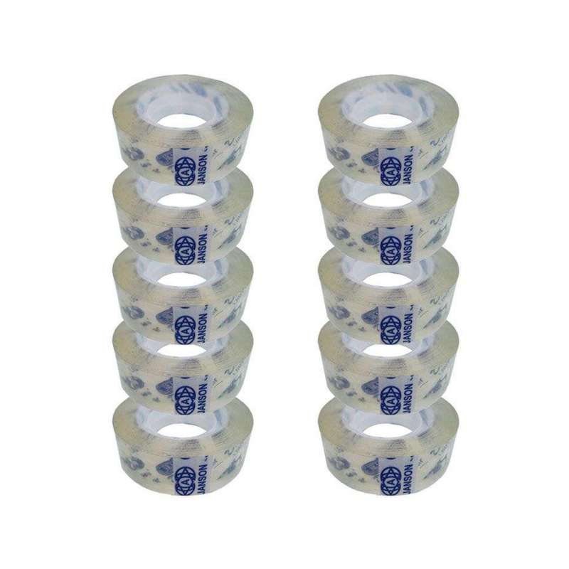 نوار چسب جانسون مدل شیشه ای عرض 2 سانتی متر مجموعه 10 عددی