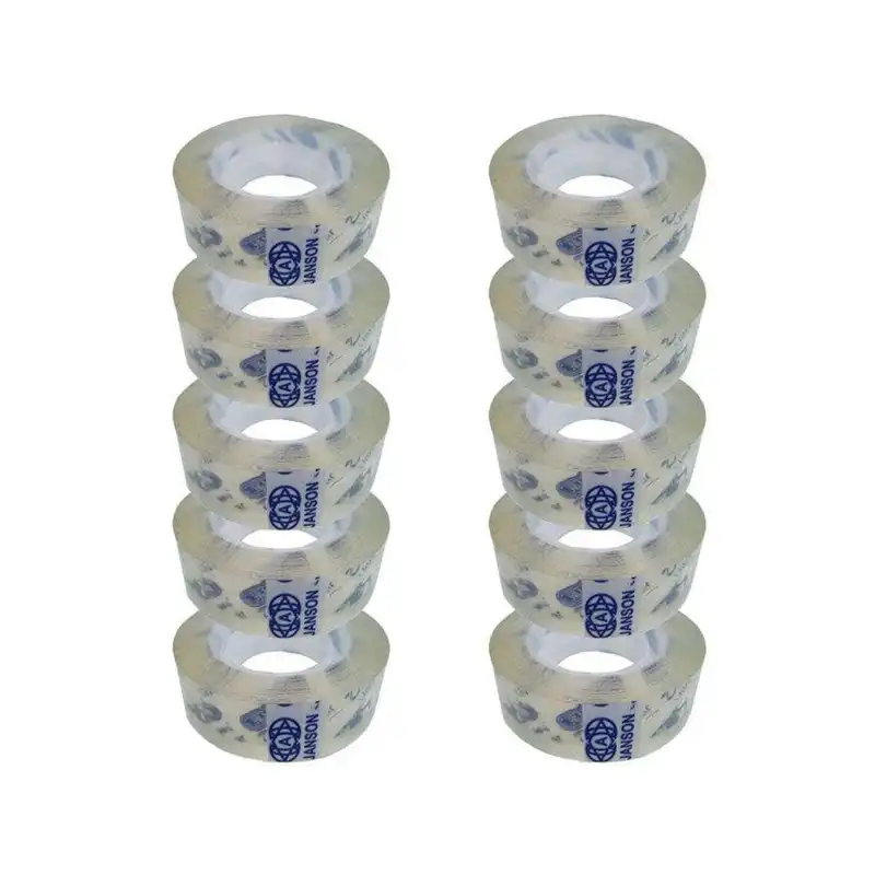 نوار چسب جانسون مدل شیشه ای عرض 2 سانتی متر مجموعه 10 عددی