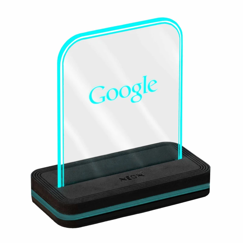 چراغ رومیزی نئون مدل GGL_TURQUOISE BLUE_AC