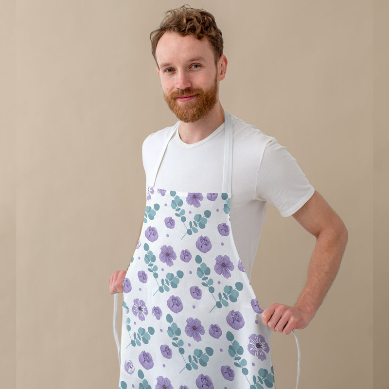 پیش بند آشپزخانه طرح گلدار مدل F2PI1029