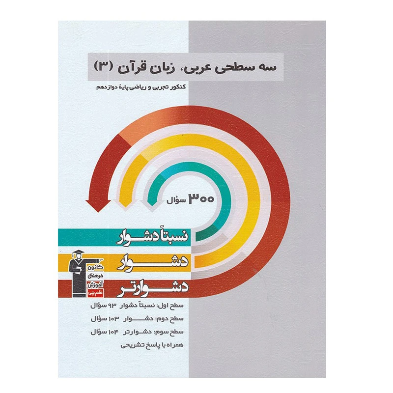 کتاب سه سطحی عربی، زبان قرآن پایه دوازدهم اثر جمعی از نویسندگان انتشارات قلم چی